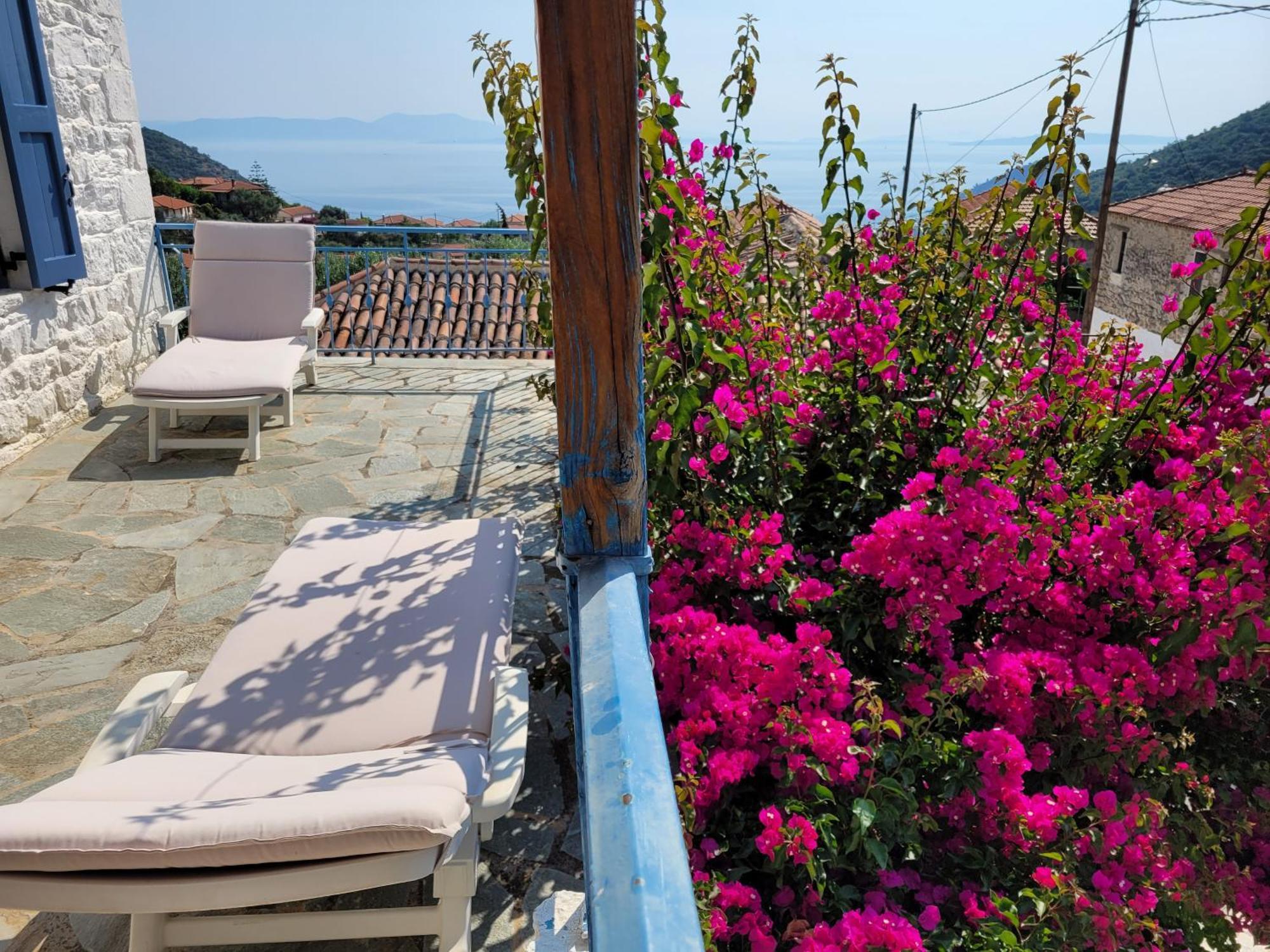 Lovely Traditionnal House With Sea View Tirós Exteriér fotografie